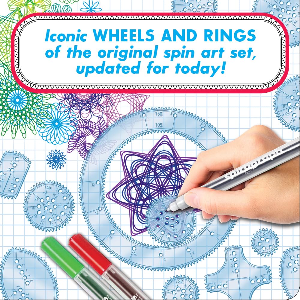 Spirograph - Deluxe Set - Spiral Art Drawing Kit - The Classic Way to Make Countless Amazing Designs - For Kids Ages 8+