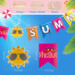AUZRUI Summer Party Decorations - 65 Pieces Beach & Pool Party Supplies, Hello Summer Banner, Hanging Swirls, Streamers, and Beach Theme Decorations