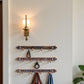 3Pcs Brown 1/12 Miniature Coat Rack Dollhouse Decoration Accessories