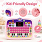 STOULKD Toddler Learning Tablet for 1 2 3 Year Old, ABC Spelling & Speech Learning Toy with Piano Keys, Music Educational Toy, Portable Travel Gift