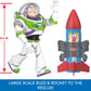 Mattel Disney and Pixar Toy Story Talking Action Figure, Rocket Rescue Buzz Lightyear with 20+ Sounds & Phrases & Moving Helmet Visor, 12-inch Scale
