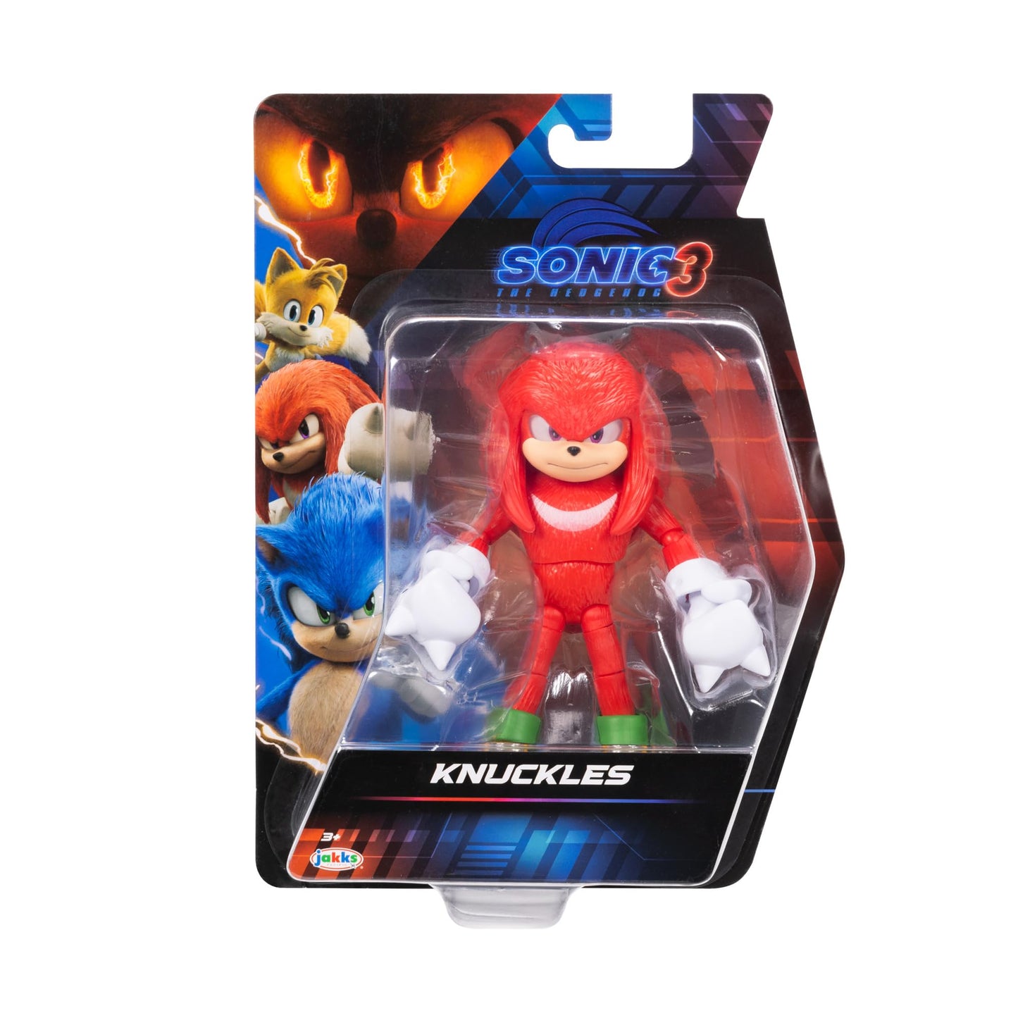 Sonic 3 Movie Action Figures 5-Inch Knuckles Collector Toy Figure, Highly Articulated for Boys Girls - Officially Licensed Sonic The Hedgehog 3 Movie