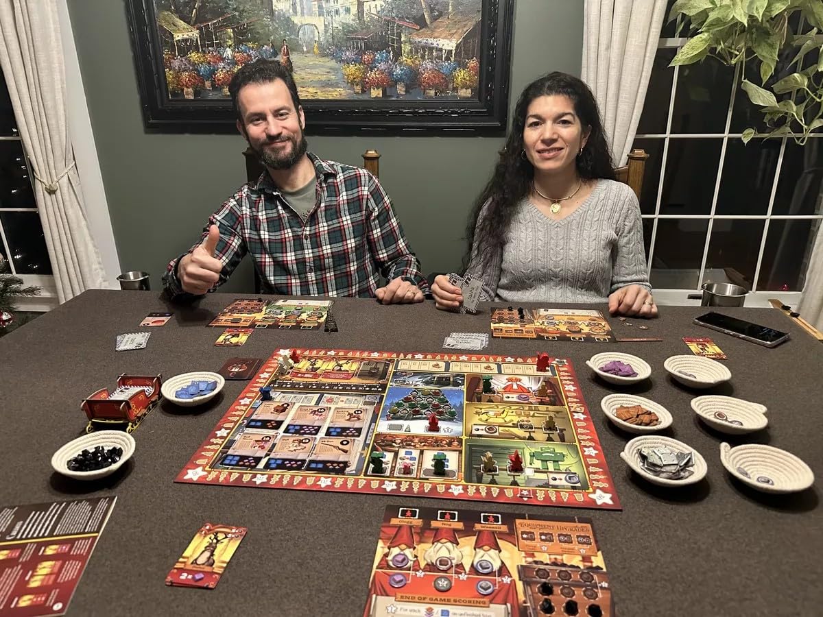 Santa's Workshop Standard Edition (2nd Ed) - Christmas-Themed Board Game by Elf Creek Games for Adults & Families, Fun Holiday Strategy Game, Worker
