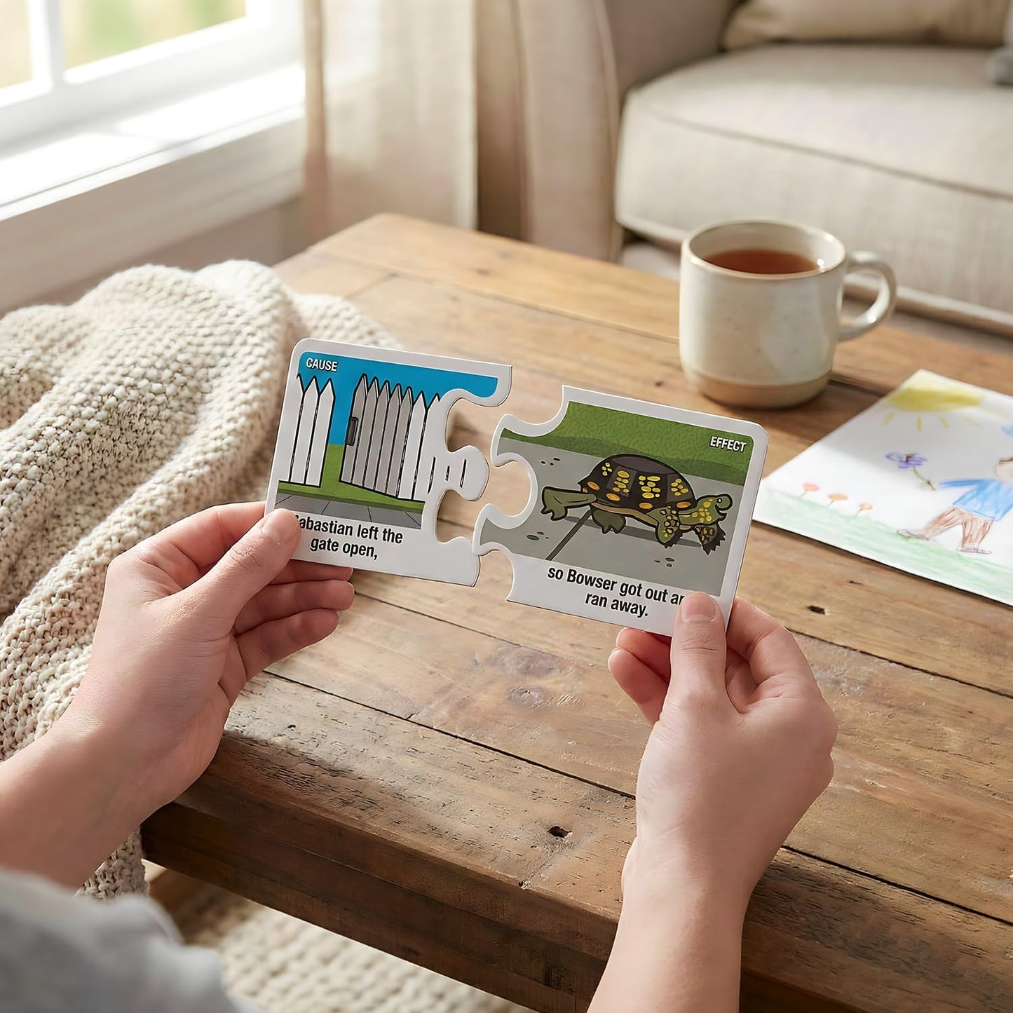 Cause and Effect Matching Game - 50 Pieces - Educational and Learning Activities for Kids