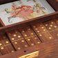 Old Modern Handicrafts Wooden Game Set with Brass Goblet - Endless Family Entertainment: Three-in-One Game Set - A Graceful Addition to Your Home