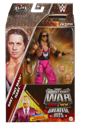 WWE Bret The Hitman Hart Mattel Elite Collection Greatest Hits Series 2 The Monday Night Wars Action Figure Toy