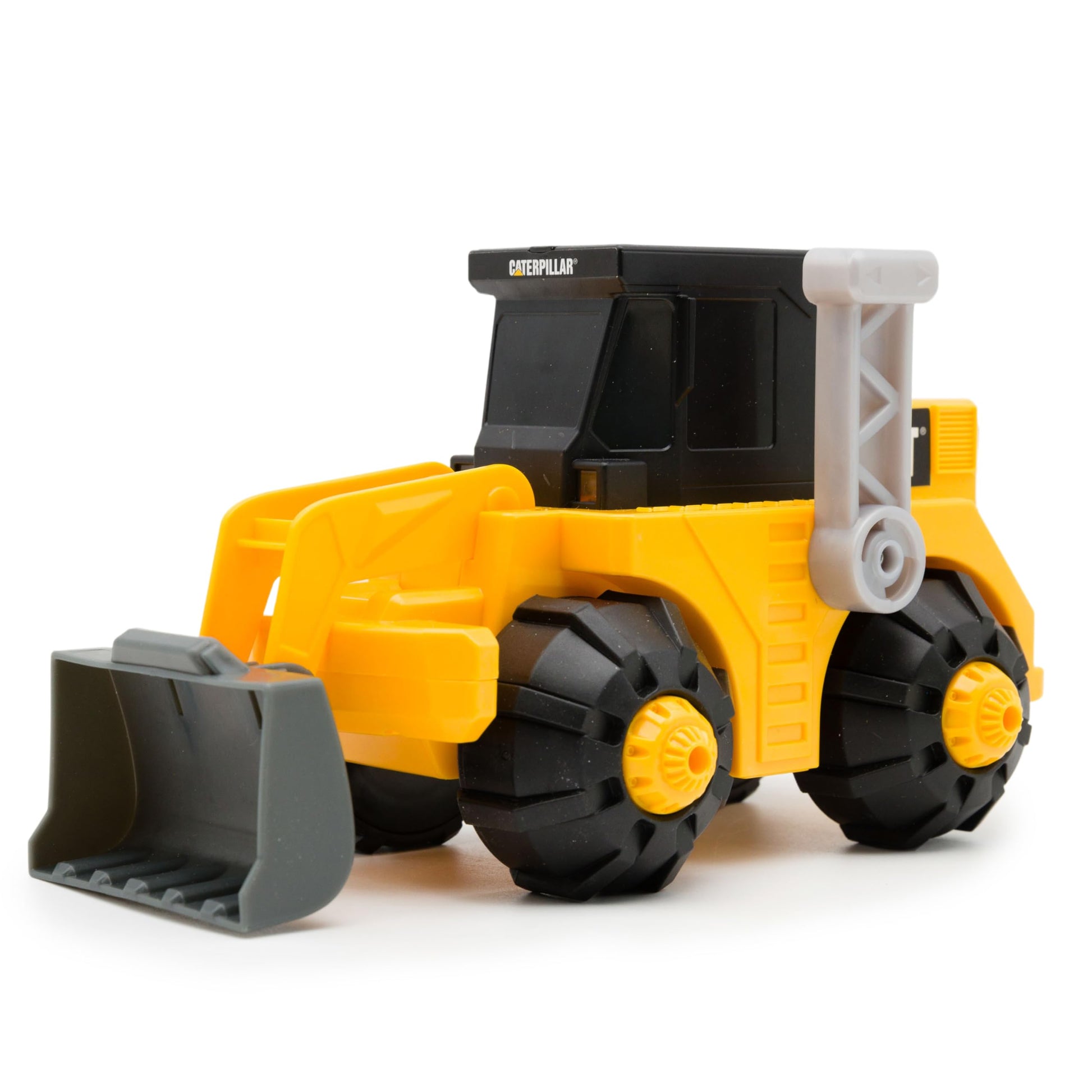 Cat Construction Toys, Unstoppable Movers Front Loader, Realistic Lights & Sounds, Motion Drive Technology, Working Features, and Interactive Play