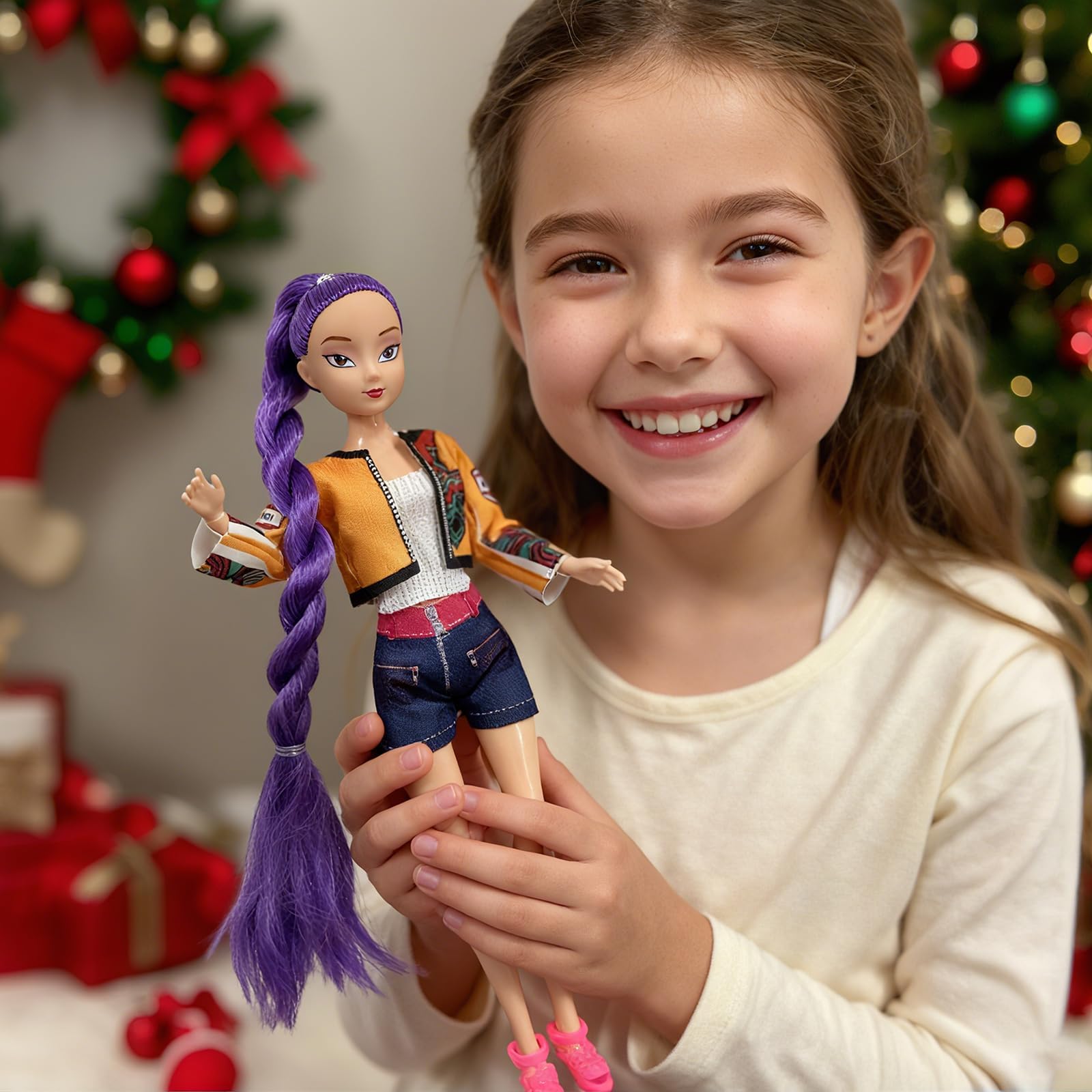 BURHAIR 3Pcs Demon Hunters Toys Action Dolls Set, 11.5-inch Poseable Dolls with Movable Joints, Collectible Model Toys for Fans and Kids Game Gift