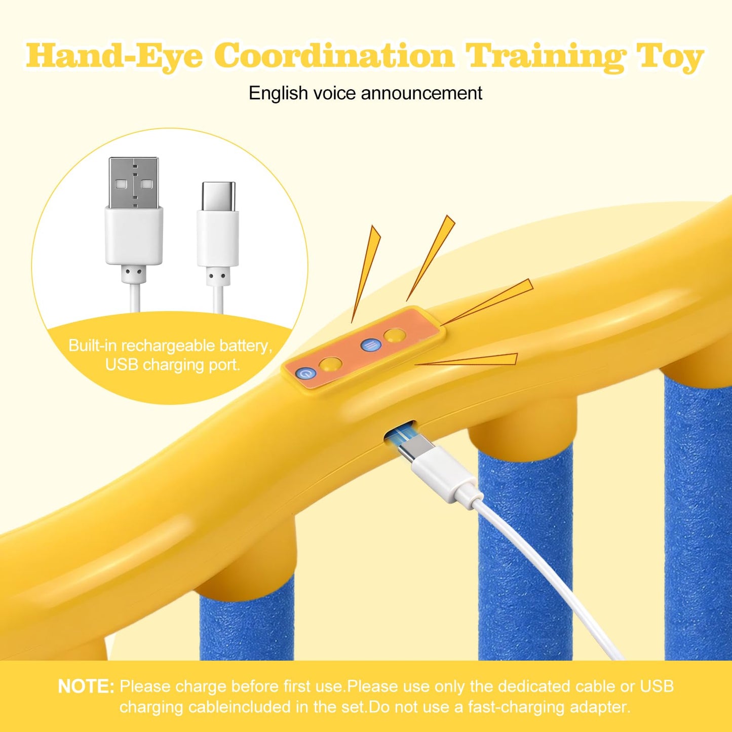 Mandarooker Reflex Drop Sticks Game, 3 Speed Reaction Training Toy Kids 3+