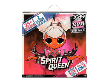 L.O.L. Surprise! OMG Movie Magic Spirit Queen Fashion Doll with 25 Surprises Including 2 Outfits, 3D Glasses, Accessories and Reusable Playset- Gift