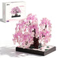 Wise Block Cherry Blossom Bonsai Building Set for Adults, Ages 18+, Pink Sakura Tree Artificial Plant for Home, Office or Bedroom Decor, Botanical