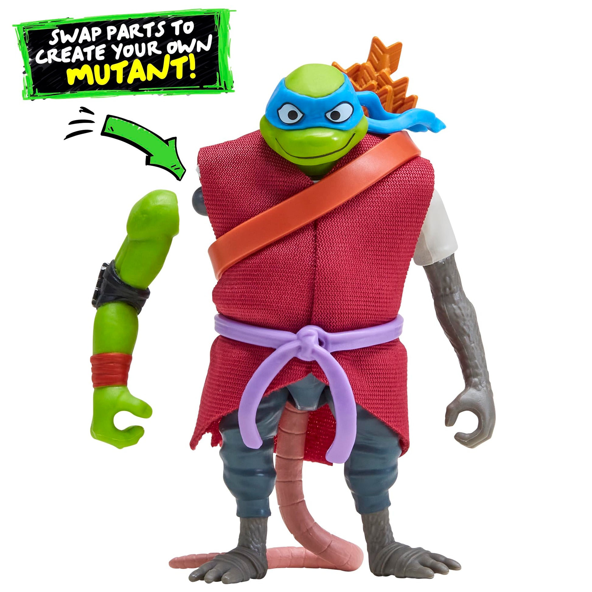 PlayMates Teenage Mutant Ninja Turtles Mix N Match Robots 4-Pack Bundle Toys