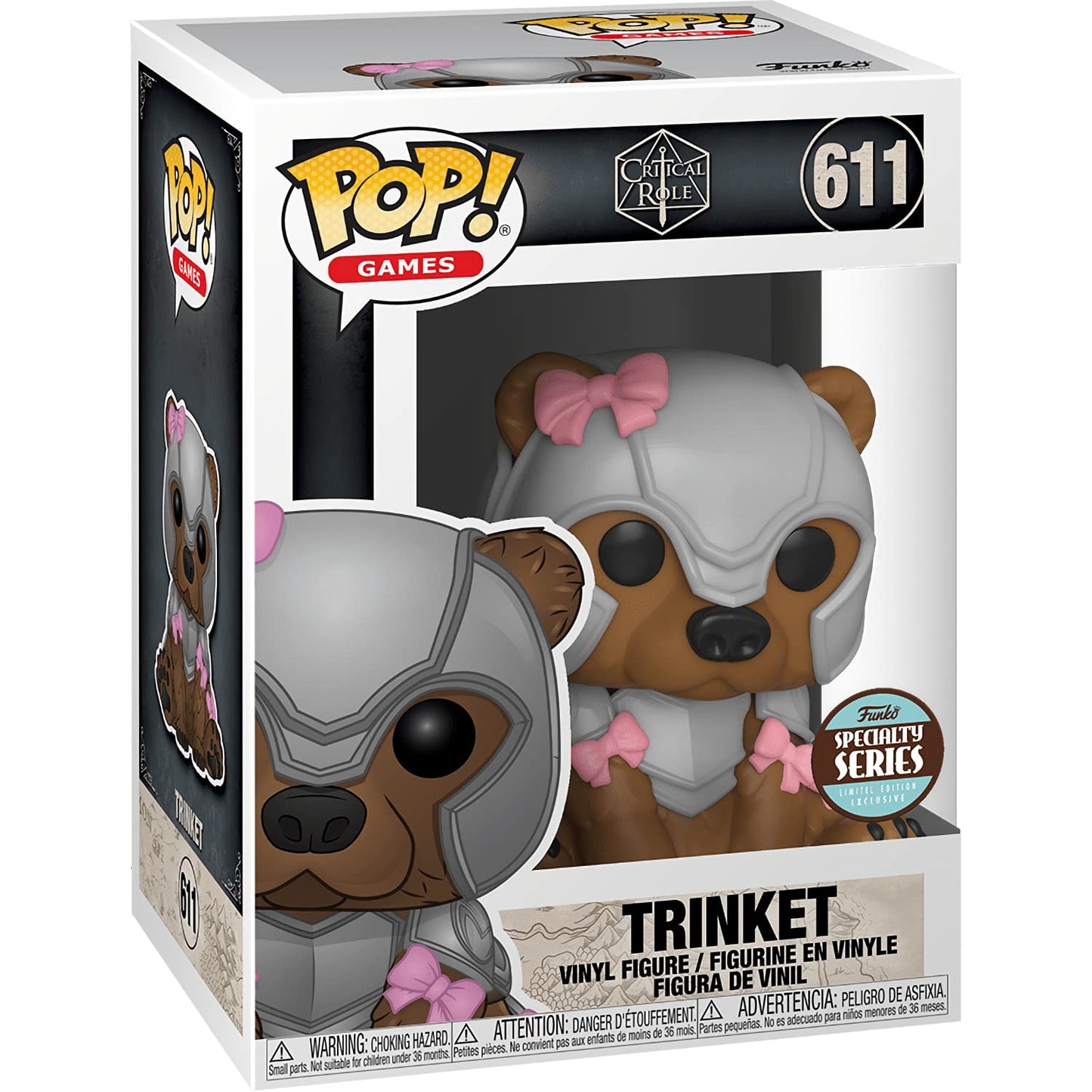 Trinket (Specialty Series): Fun ko P o p ! Games Vinyl Figurine Bundle with 1 Compatible 'ToysDiva' Graphic Protector (611-49044 - B)