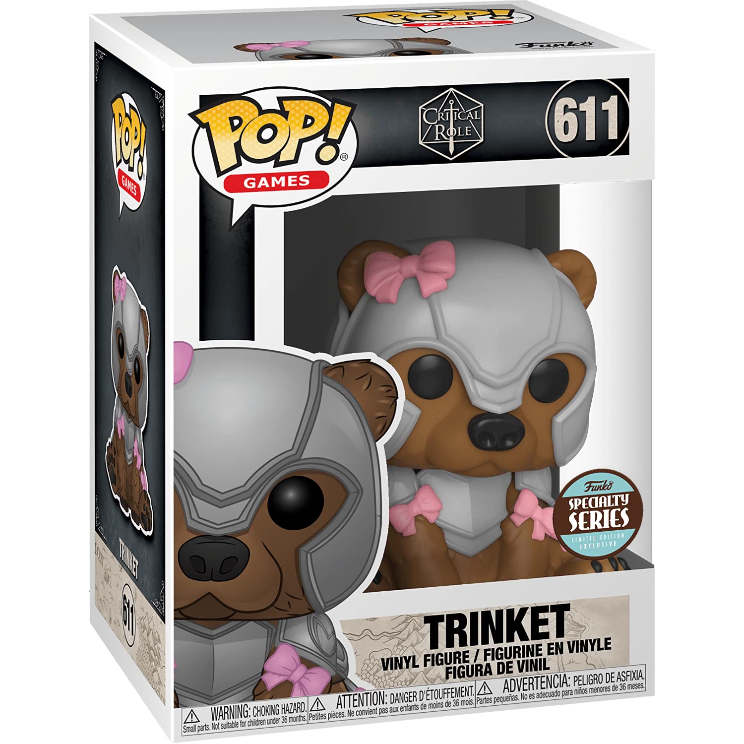 Trinket (Specialty Series): Fun ko P o p ! Games Vinyl Figurine Bundle with 1 Compatible 'ToysDiva' Graphic Protector (611-49044 - B)