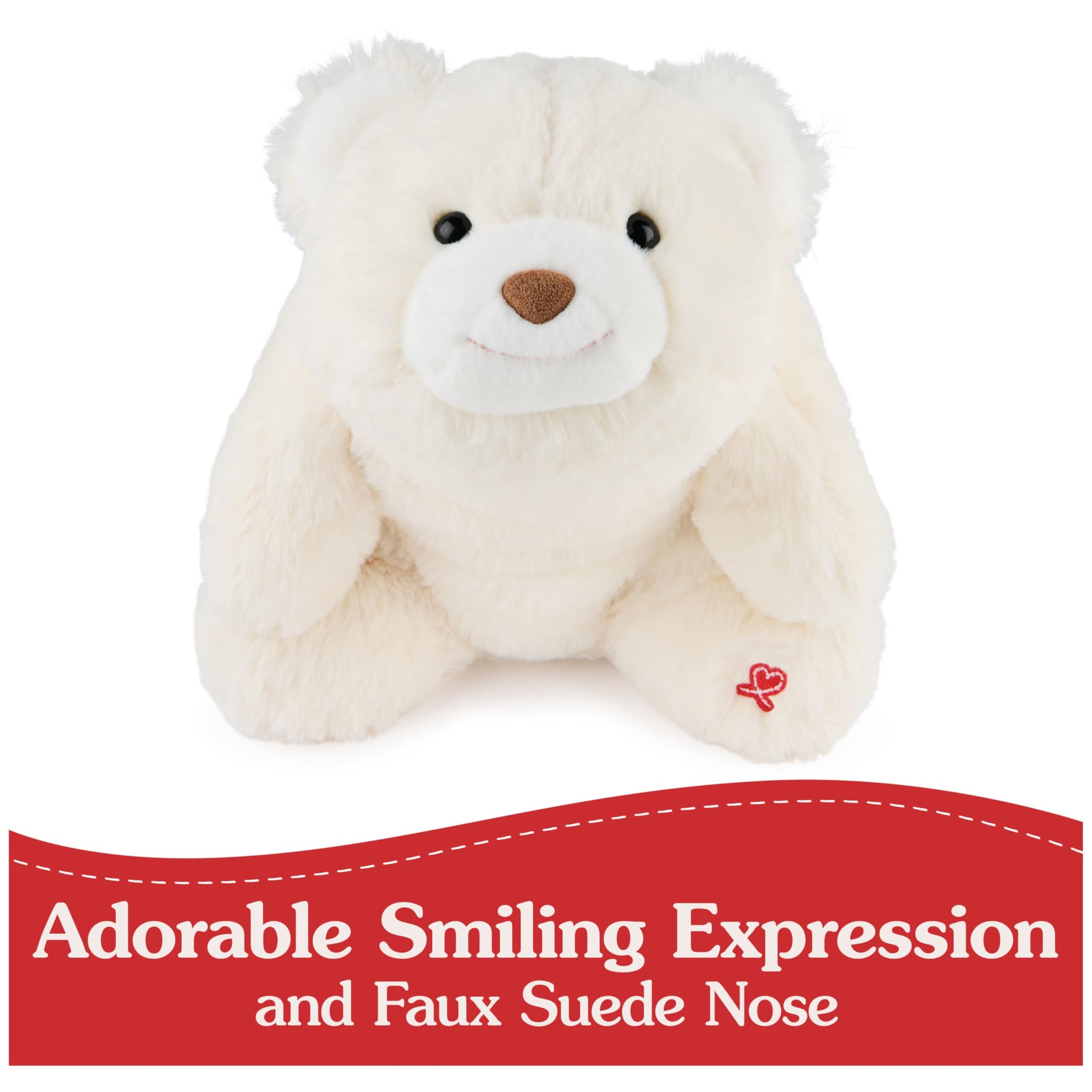 GUND Snuffles 10-Inch White Classic Teddy Bear Plush Toy, Ages 0+