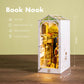 Rolife DIY Book Nook Kit Sunshine Town, DIY Miniature Booknook Kit Creative Decorative Bookend Bookshelf Insert 3D Puzzles for Adults