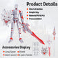 Aminexus T13 Action Figure Set Assembled-3D Printed Multi-Jointed Movable Dummy 13?Titan 13 Action Figure, Birthday Gifts for Boys, Girls Desktop