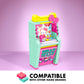 Brickcraft Hello Kitty and Friends Arcade Building Set, 102 PCS Toy Kit for Ages 12+, Retro Video Game Machine Model with Stickers, Cute Collectible