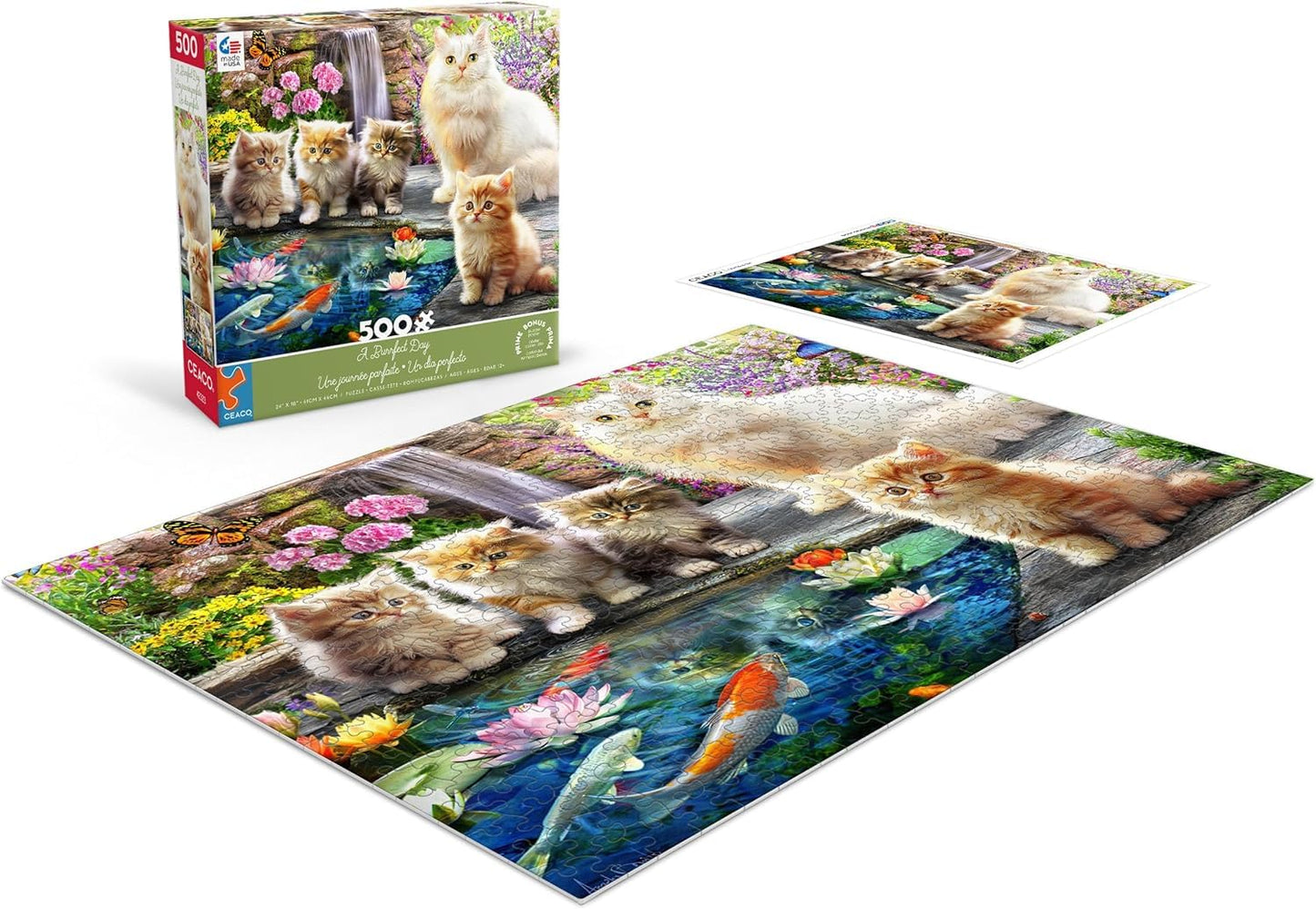 Ceaco - A Purrfect Day - 500 Piece Jigsaw Puzzle for Adults