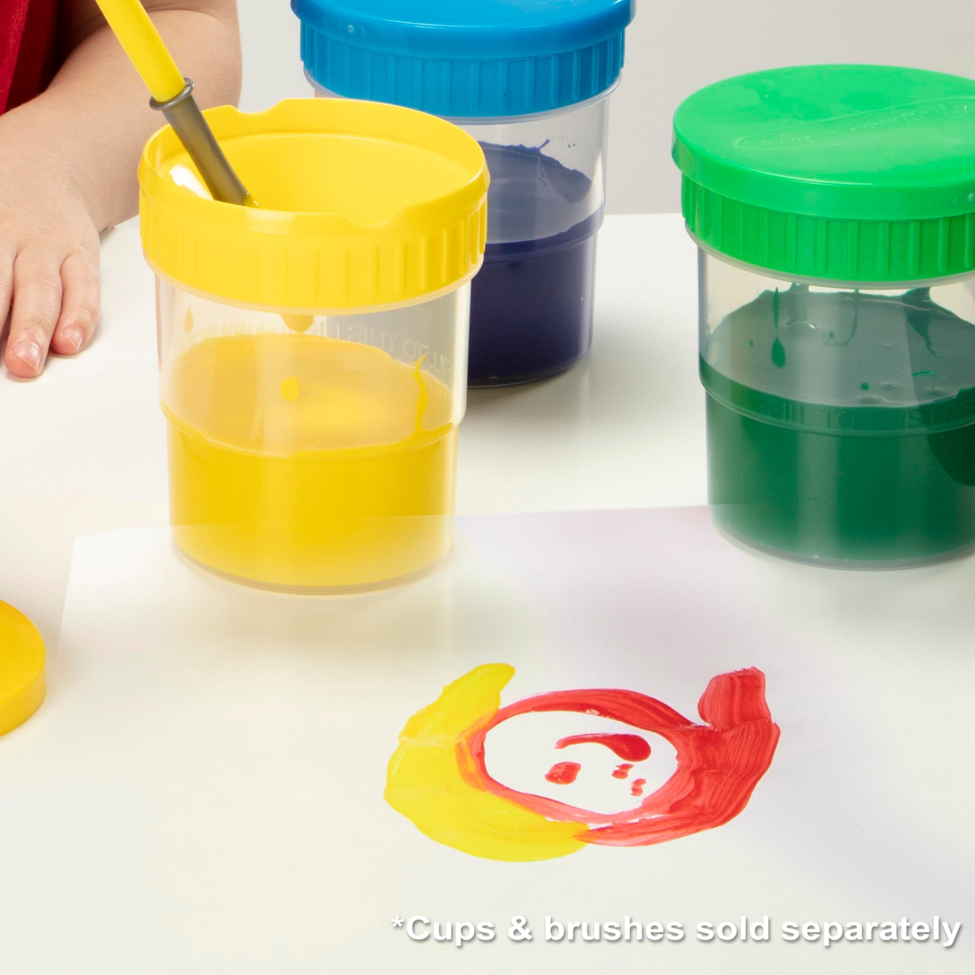 Melissa & Doug Washable Poster Paint Set (4 Colors - Red, Yellow, Green, Blue)
