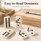Smilejoy Dominoes Set for Adults, Double Nine Domino Set for Classic Board Games, Dominoes Double 9 for Family Games with Natural Wooden case