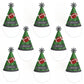 Big Dot of Happiness End Zone - Football - Cone Happy Birthday Party Hats for Kids and Adults - Set of 8 (Standard Size)