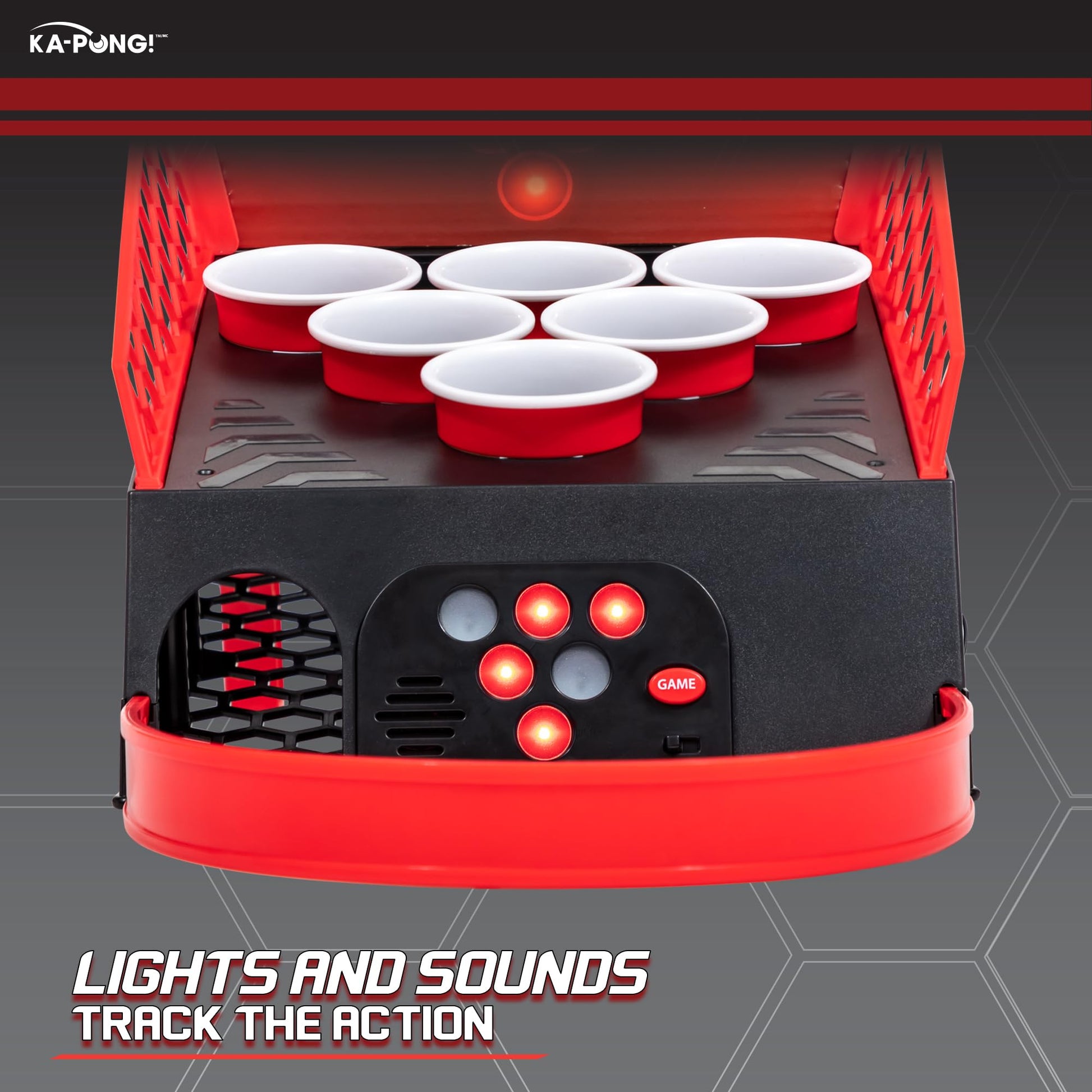 EastPoint Sports KaPong Lights Out Party Game - Exciting Gameplay with Electronic Pong Target & 3 Pong Balls