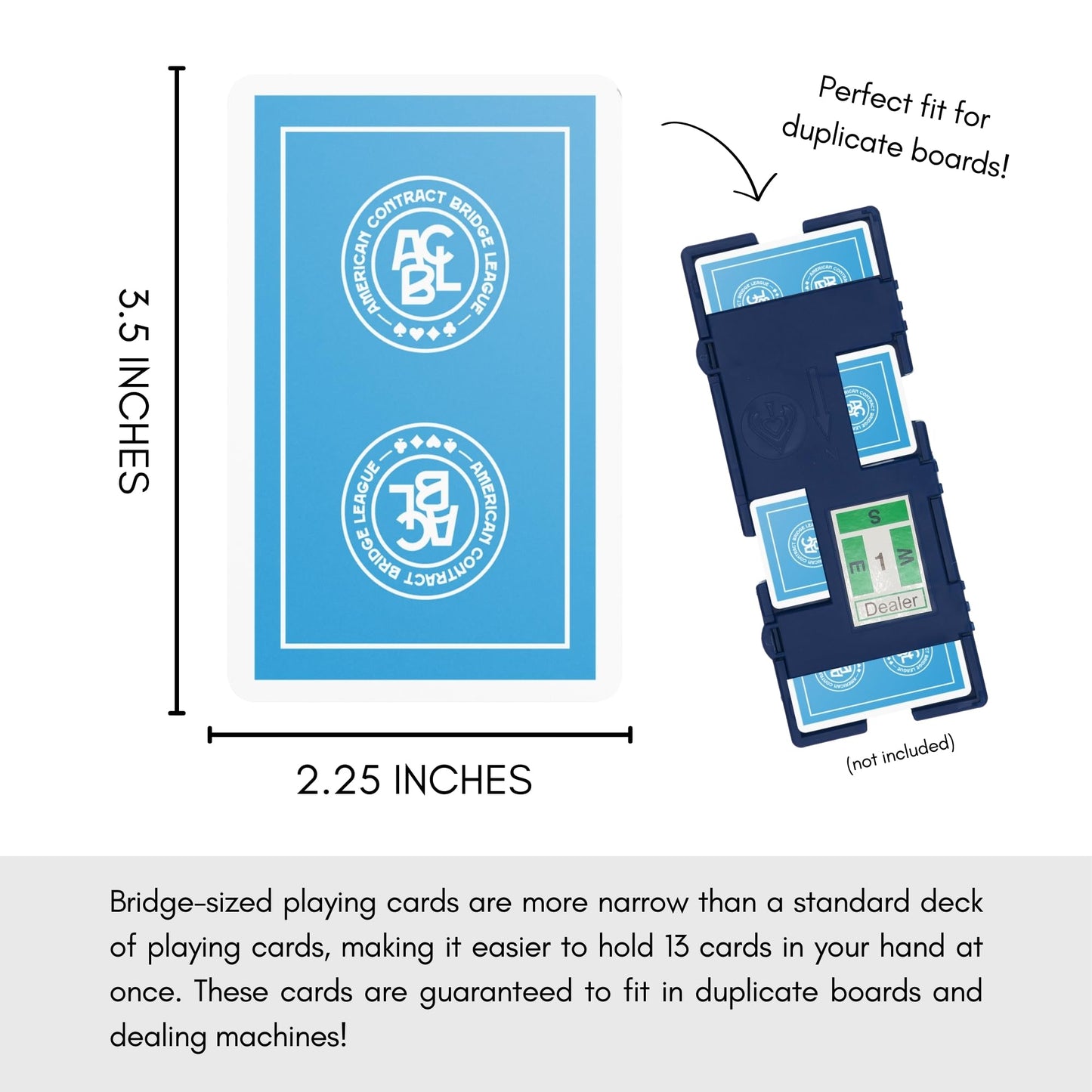 Baron Barclay ACBL (American Contract Bridge League) Playing Cards - Jumbo Print - 1 Dozen Decks - Bridge Sized - Plastic Coated