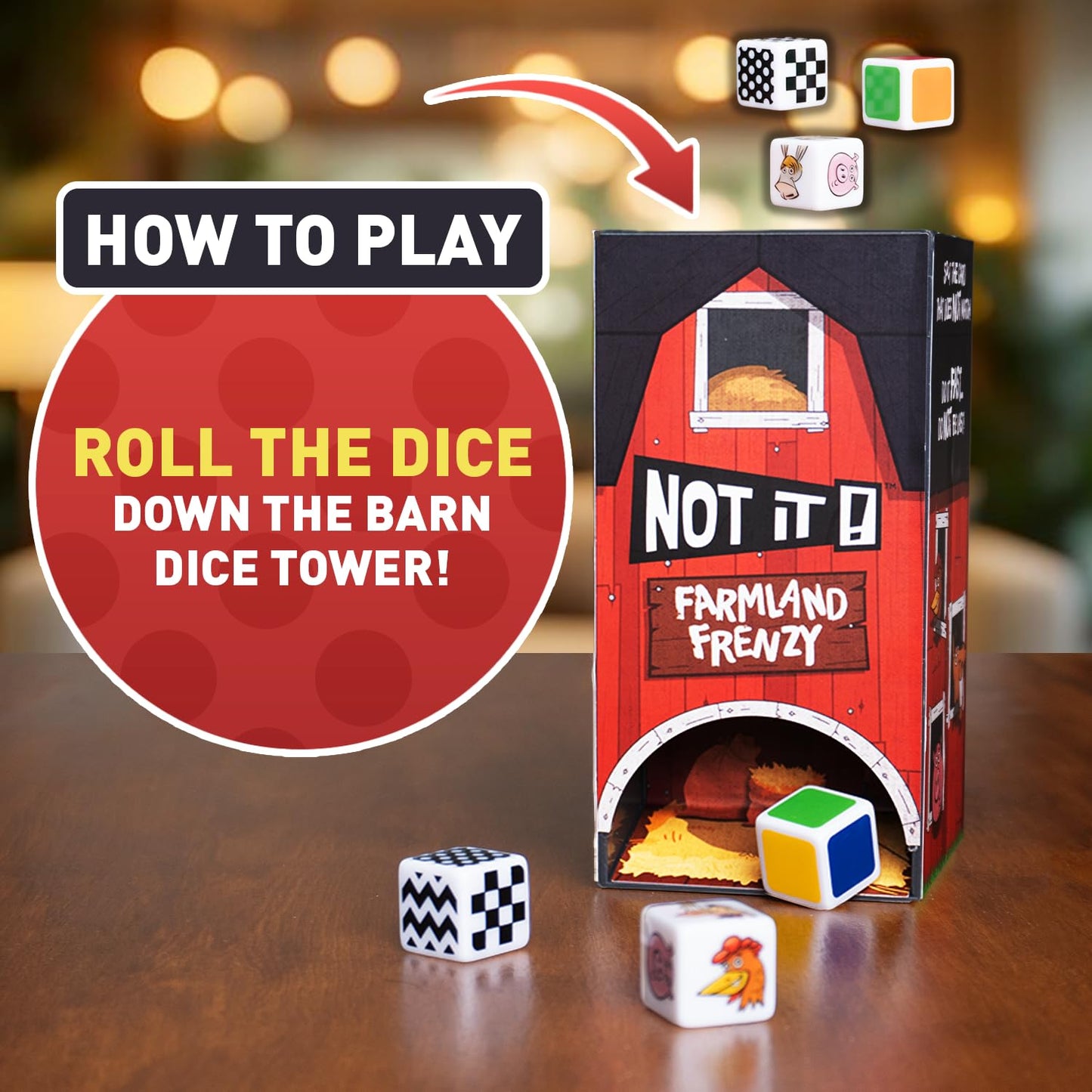 Not It - Farmland Frenzy Card Game | Fast-Paced Family Party Game for Kids & Adults | Fun Travel Card Game for Family Game Night | 3+ Players | Ages
