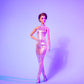 Barbie Looks Doll, Collectible No. 22 with Pixie Cut & Modern Y2K Fashion, Sequined Pink Halter Jumpsuit with Silver Heels