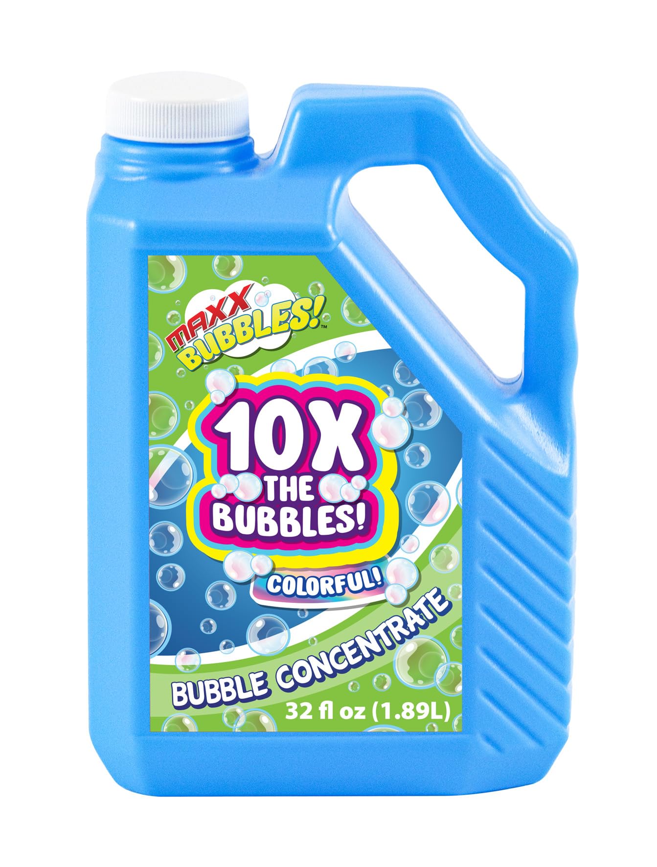 Maxx Bubbles 32 Oz Bubble Solution Concentrate - Non-Toxic, Dye Free