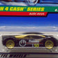 Hot Wheels - 1997 - Dash 4 Cash Series - Audi Avus - Black & Gold - #3 of 4 Cars - Collector #723 - Limited Edition - Collectible 1:64 Scale
