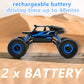 Cheerwing 1:18 Rock Crawler 2.4Ghz Remote Control Car 4WD Off Road RC Monster Truck 2 Battery (Blue)