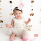 PATRDIO Pink Bow 1st Birthday Hat - Sweet birthday Decoration, Pink 1st Birthday Decoration, Princess Birthday Supplies