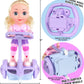 Kiddie Play Remote Control Electric Doll Scooter Toy for Kids