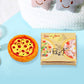Miniature Pizza Box Set, 1:12 Dollhouse Food Model Set Doll House Furniture Supplies, Dollhouse DIY Accessories, Dollhouse Furniture Shooting Props