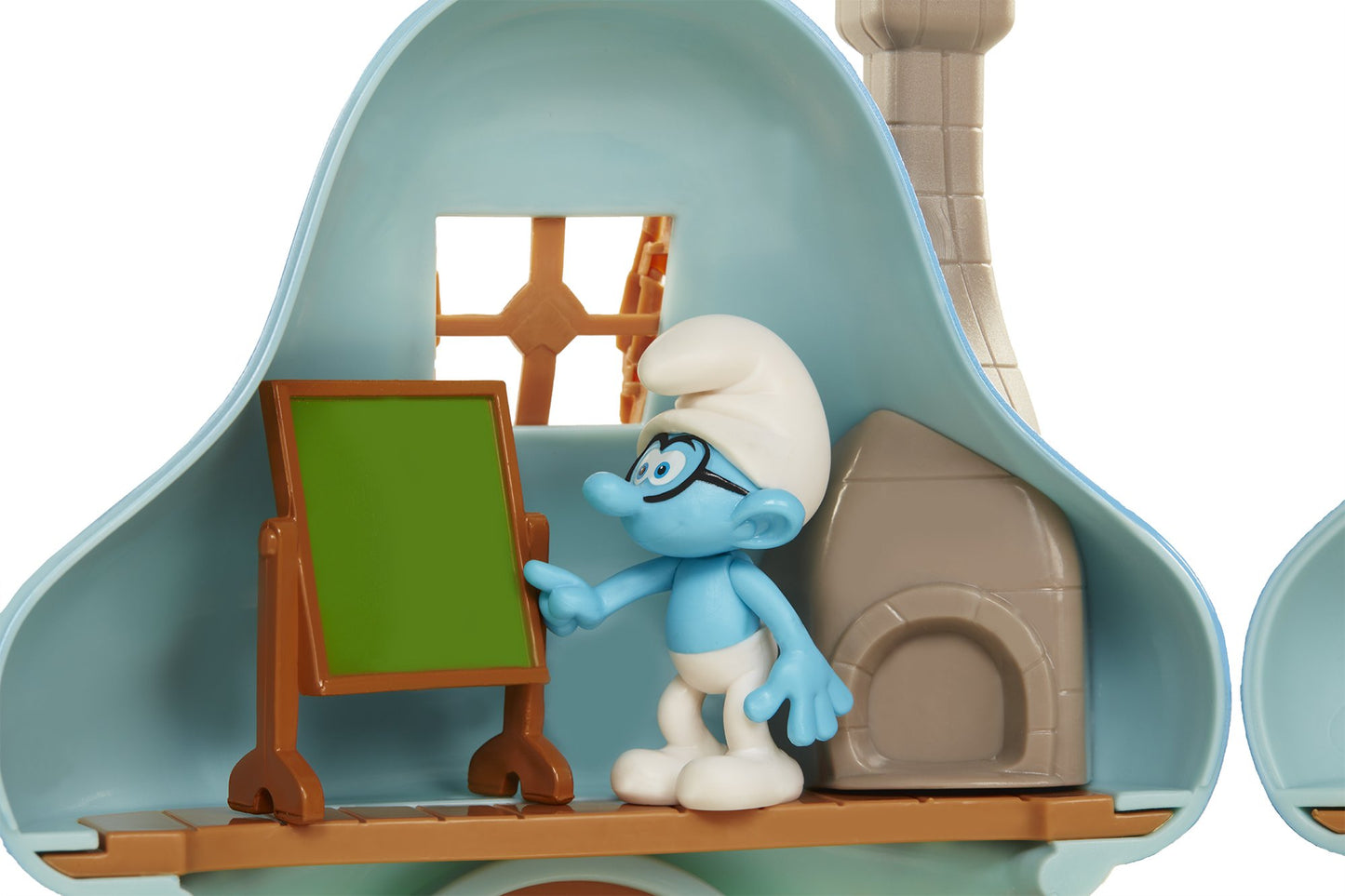 Smurfs The Lost Village Mushroom House Playset with Brainy Figure