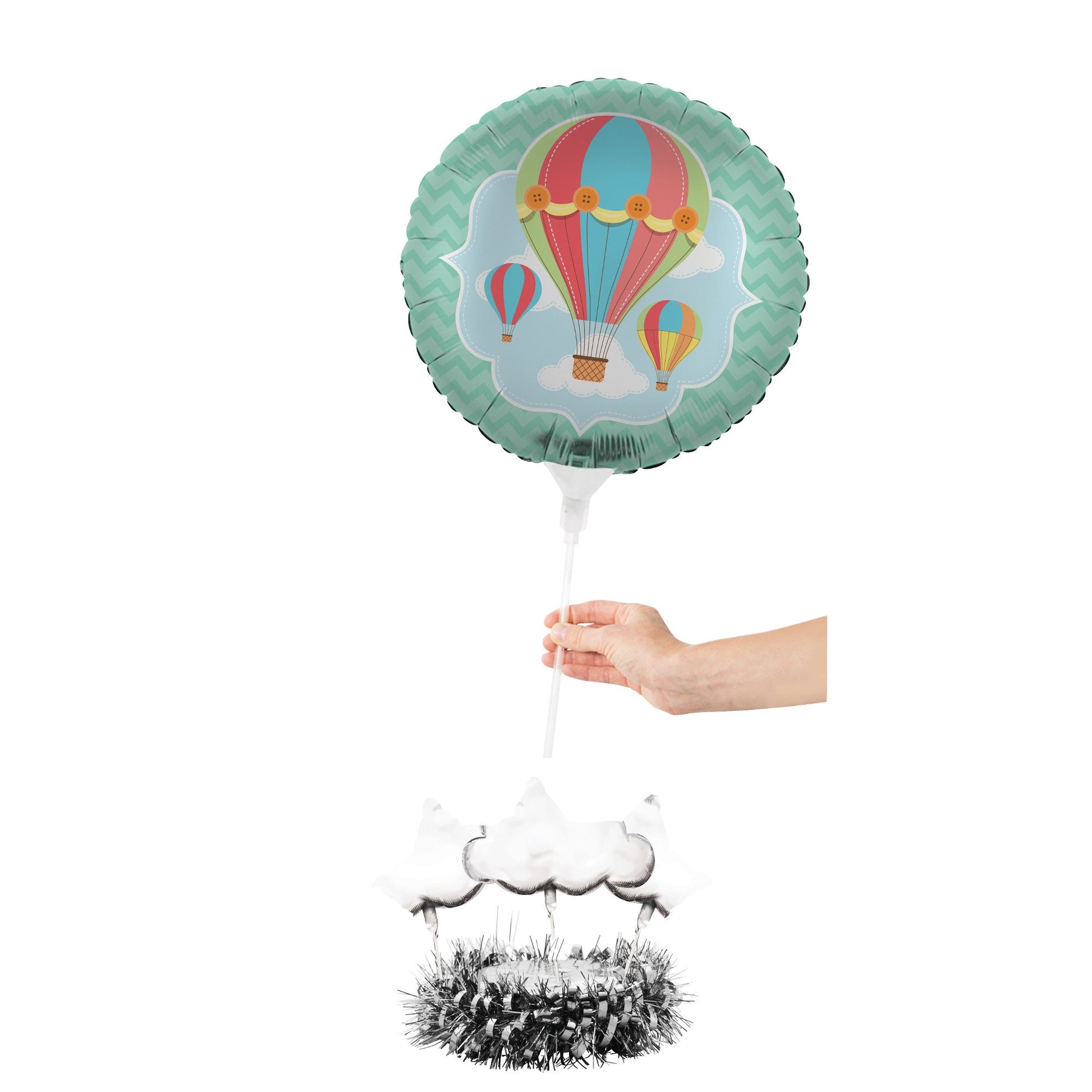 Creative Converting Up, Up & Away Air Filled Balloon Centerpiece Kit