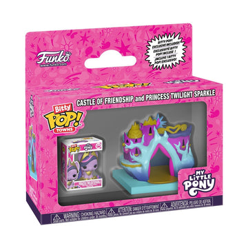 Funko Pop! Bitty Town: My Little Pony - Castle of Friendship - Princess Twilight Sparkle - 0.9 Inch and 2 Inch (5.1 Cm) - Cartoon Collectable - Gift