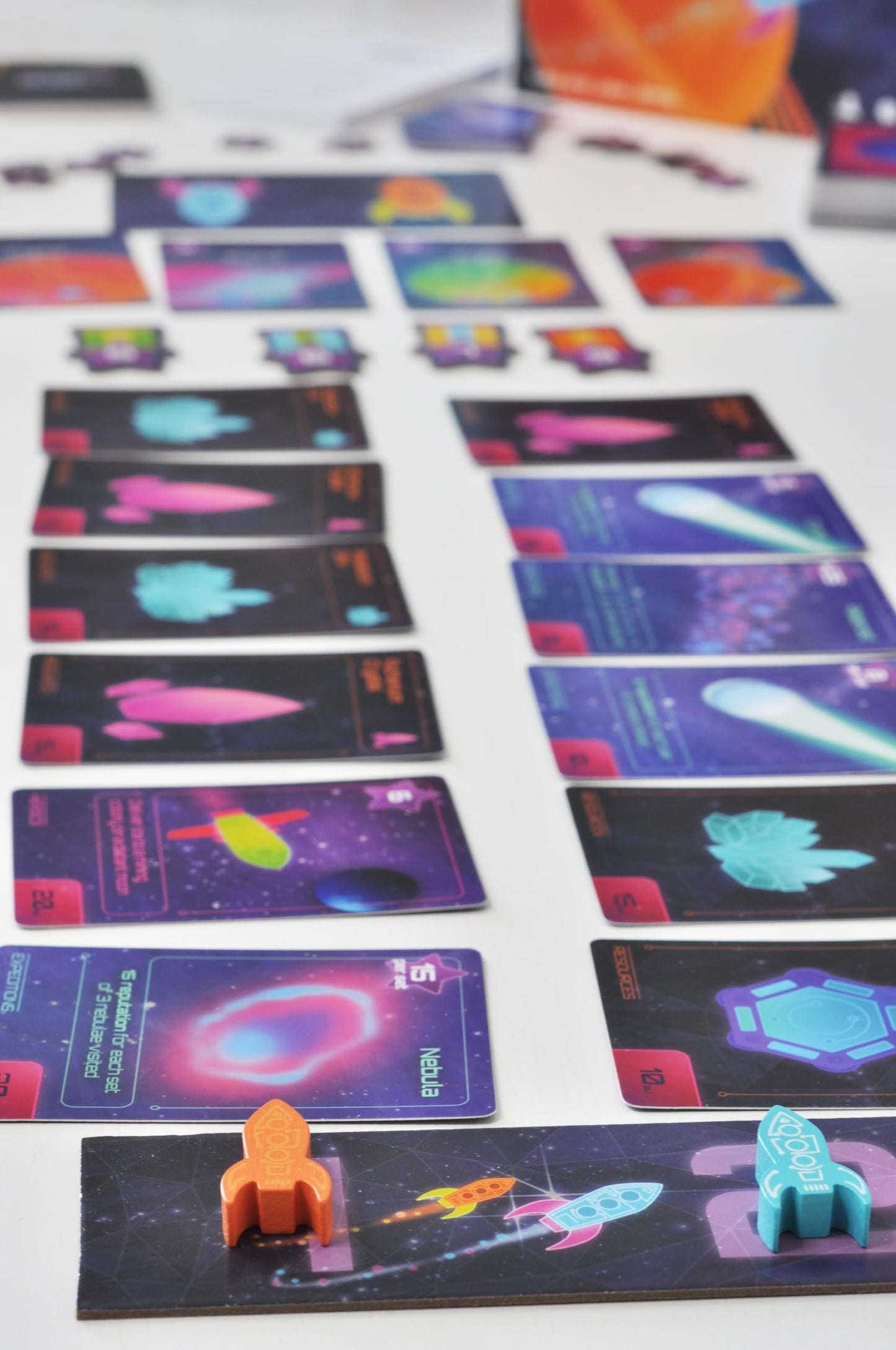 Last Night Games Galaxy Rush | 2 Player Strategic Card Game with Engine Building, Set Collection, Card Drafting and Racing