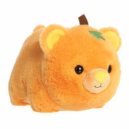 Aurora® Spooky Spudsters™ Patty Pumpkin Bear™ Stuffed Animal - Round Shape Makes for Comforting Cuddles - Perfect for Halloween Decorations and Gifts