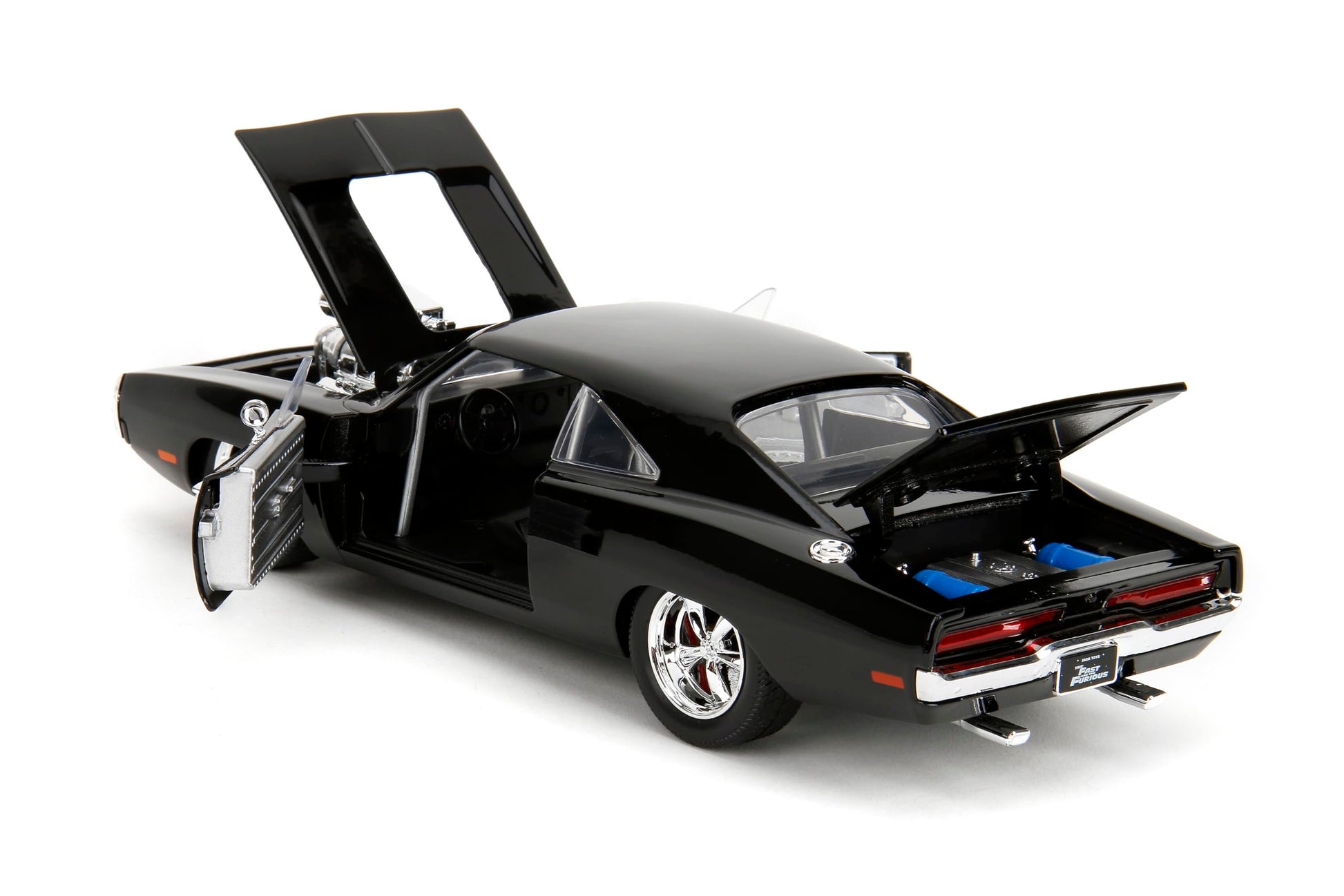 Jada Toys Fast & Furious 1970 Dodge Charger Die-Cast Car - 1:24 Scale, Highly Detailed Fast & Furious Movie Replica, Collectible Model, for Ages 8+