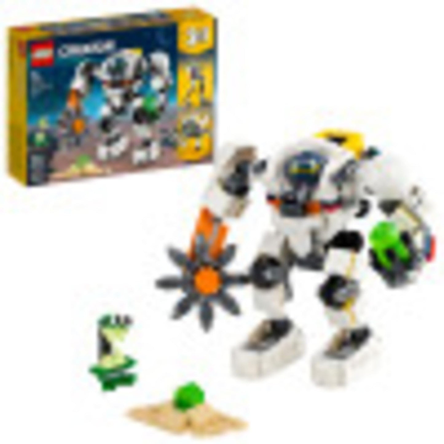 LEGO Creator 3in1 Space Mining Mech 31115 Building Kit Featuring a Mech Toy, Robot Toy and Alien Figure; Makes The Best Toy for Kids Who Love Creative