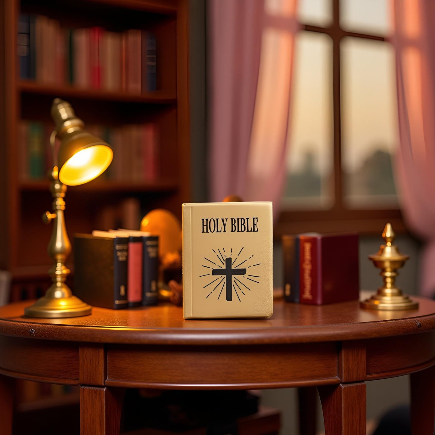 1Pc Mini Bible Pocket Book 1/12 Dollhouse Miniature Book Bookshelf Bedroom Library Accessories?Dollhouse Furniture, Dolls and Accessories