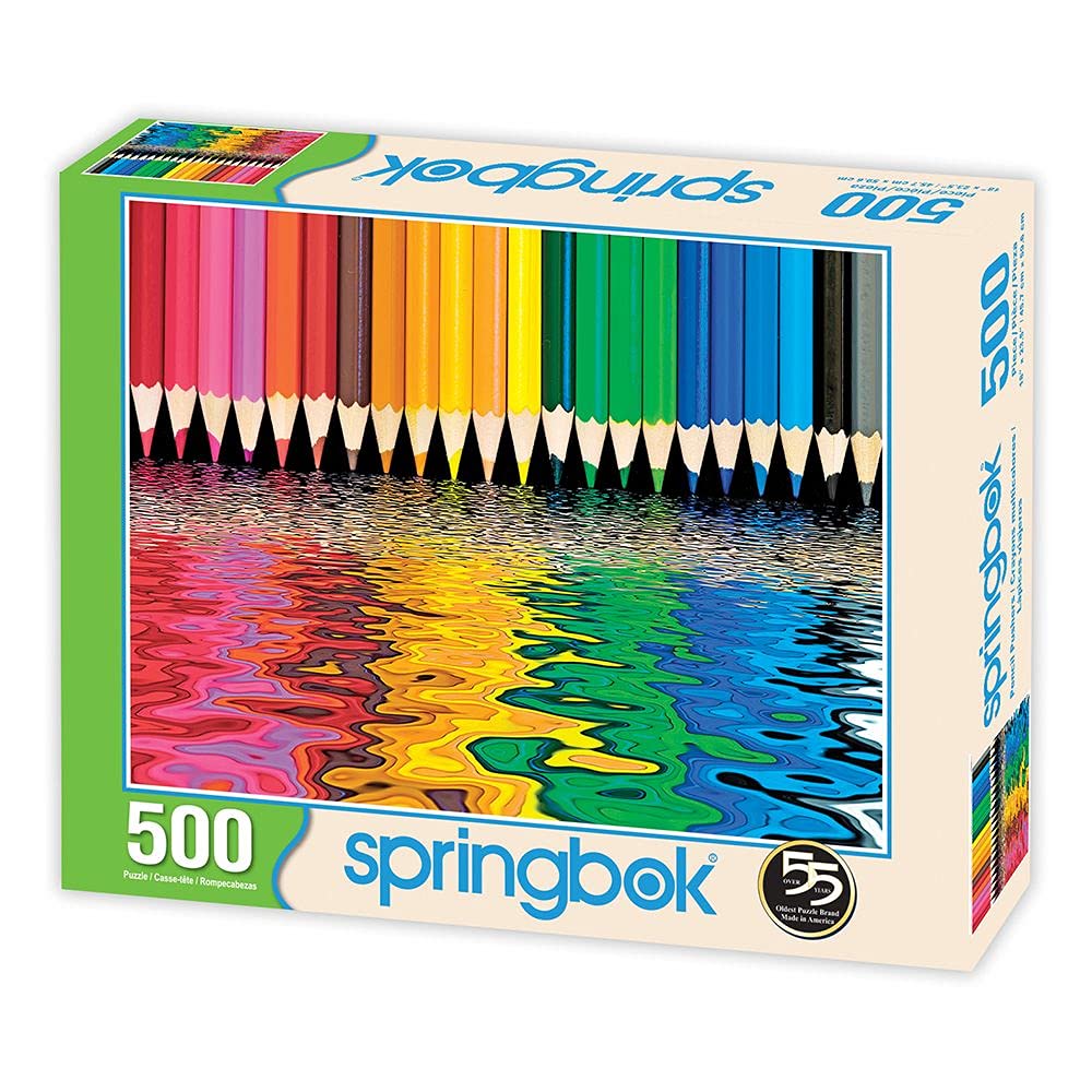 Springbok Pencil Pushers 500 Piece Jigsaw Puzzle for Adults
