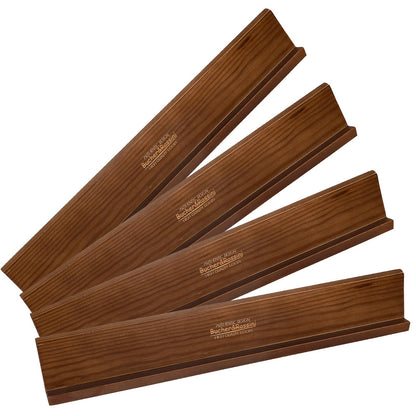 Bucher&Rossini Domino Racks 4packs - Authored Design Nut Brown Tile Holders for Dominoes Set Mexican Trains Mahjoon Chickenfoot