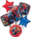 Spiderman Webbed Wonder Birthday Party Supplies 6 pc Balloons Decorations