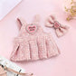 Lukxi Clothes for Lububu(NO Doll), Bowknot & Dress Set with Heart Badge, Cute Clothes for Dress up Unique Style, Stylish Clothes for Doll, Gifts