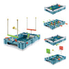 EastPoint 5-in-1 Tabletop Stadium Game Center - Teal, Plastic - Foosball Table Competition - Air Hockey Table for Kids Fun - Pinball Machine