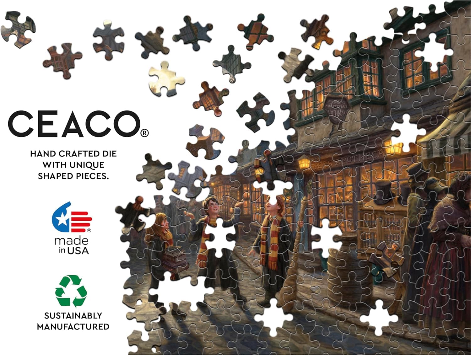 Ceaco - Thomas Kinkade Harry Potter - Diagon Alley - 1500 Piece Puzzle
